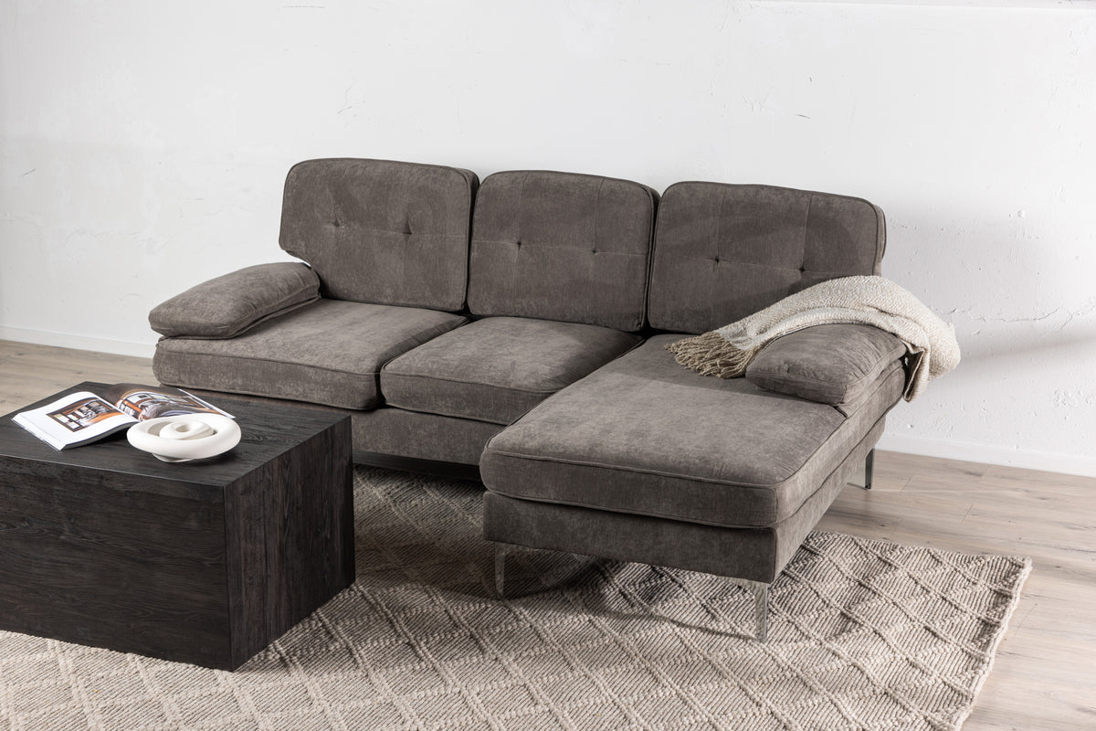 REMIS 3 personers sofa med chaiselong